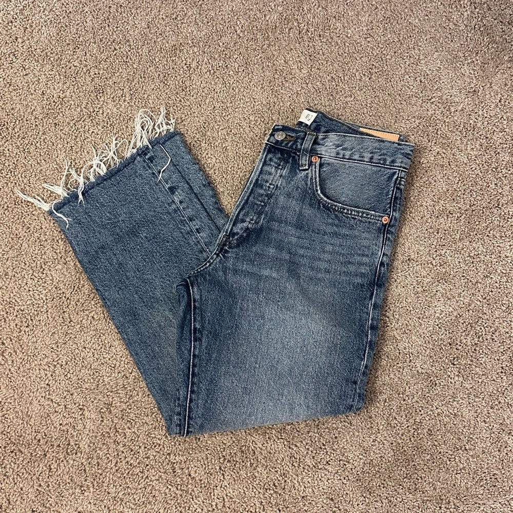 Excellent condition Mango Havana cropped denim